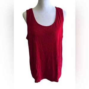CHICOS Travelers Classic Tank in Red, Like New